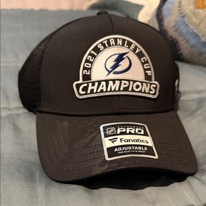 Tampa Bay Lightning Black 2021 Stanley Cup Champions Cap